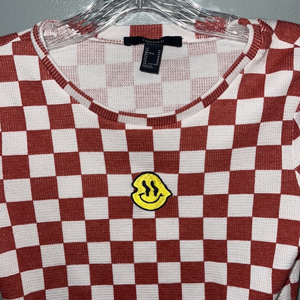 Checkered Smiley Tee - Picture 2 of 5